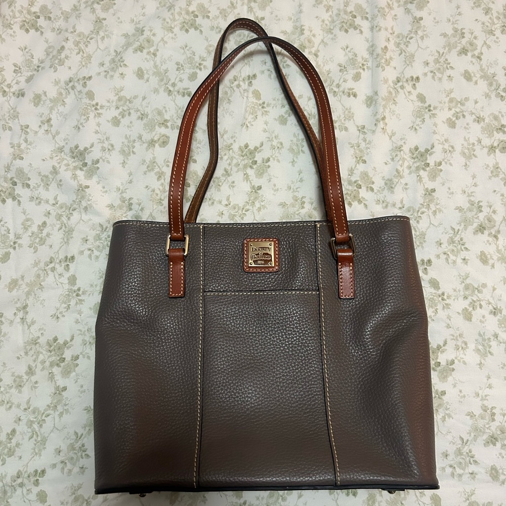 Dooney & Bourke Brown Leather Tote Bag